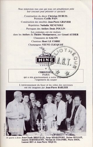 Les programmes de Théatre de l\
